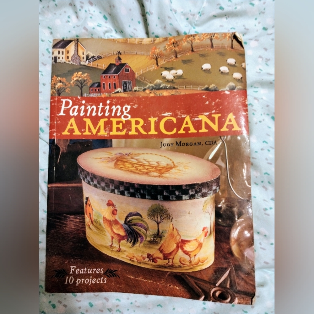 Vintage Painting Americana Book